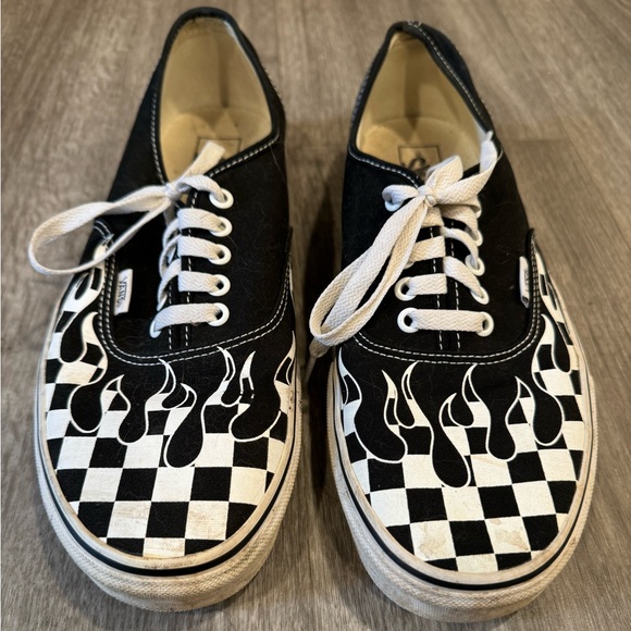 Men’s size US 12 - Vans Authentic Checker Flame - Picture 5 of 10